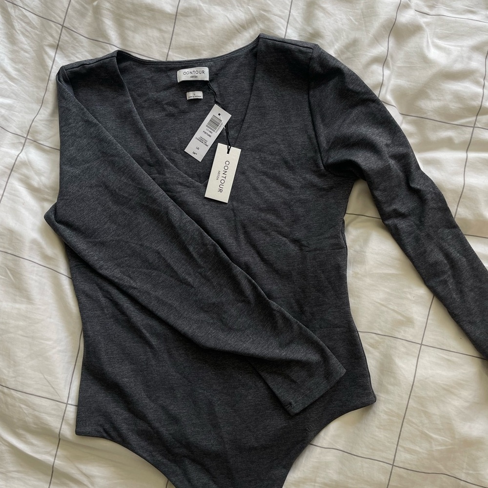 Aritzia Contour Grey Bodysuit
